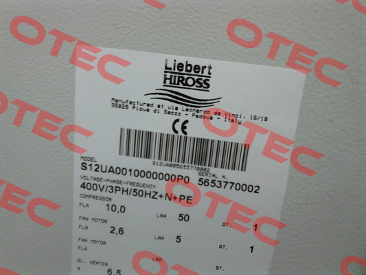 Board:   27529702   BOARD MICROFACE E.24V BEI   Liebert Hiross