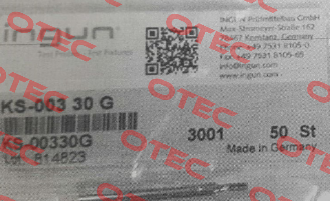 KS-003 30 G / KS-00330G Ingun