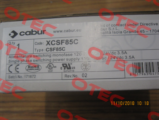 XCSF85C Cabur