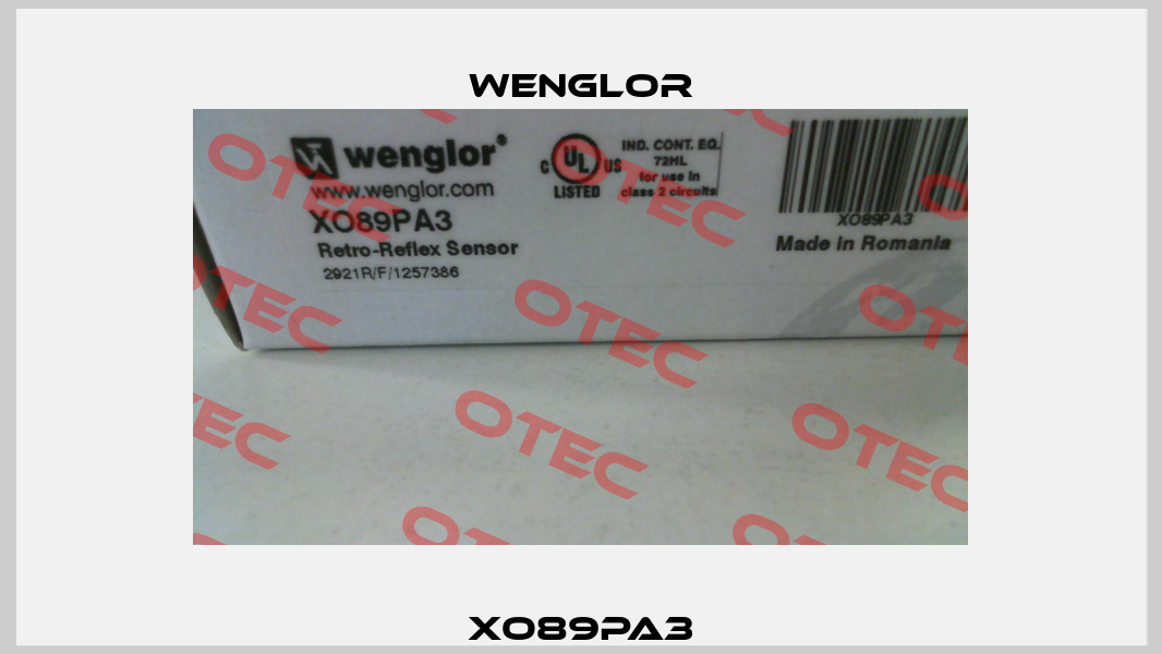 XO89PA3 Wenglor