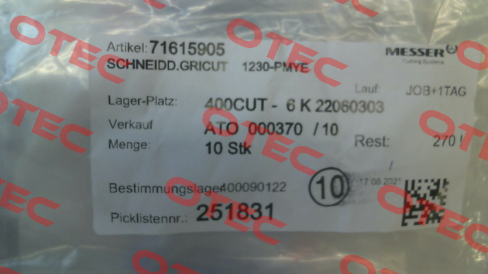 396-000388-00000 (71615905) Messer
