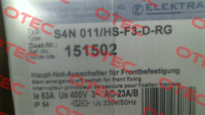 S4N 011/HS-F3-D-RG Elektra Tailfingen