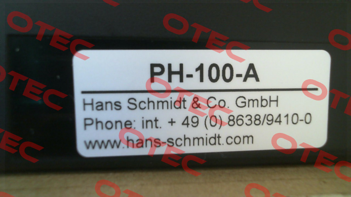 PH-100 A Hans Schmidt