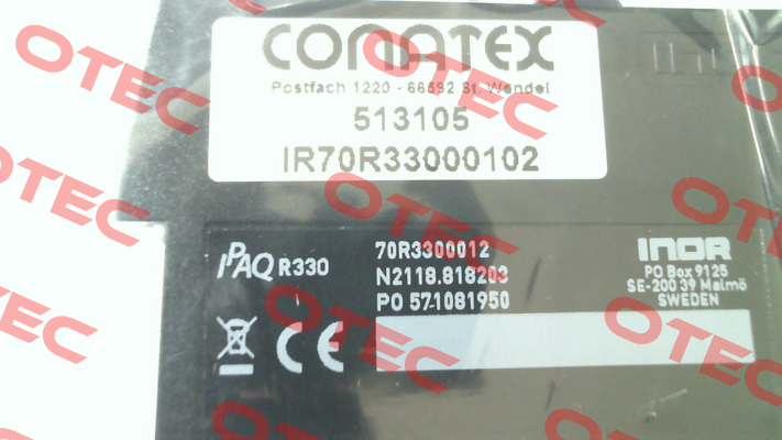 p/n: IR70R33000102 type: IPAQ-R330 Conatex