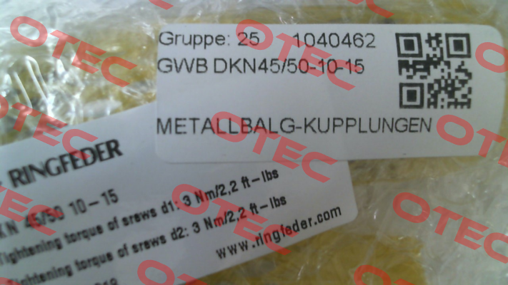 GWB DKN45/50-10-15 Gerwah