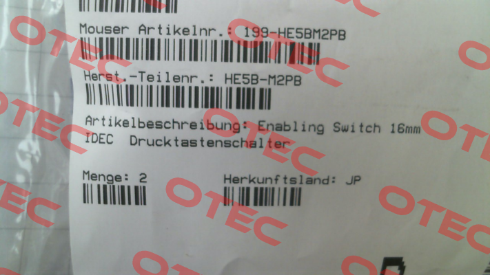 208784 / HE5B-M2PB Idec