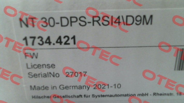 NT 30-DPS-RSI4/D9M Hilscher