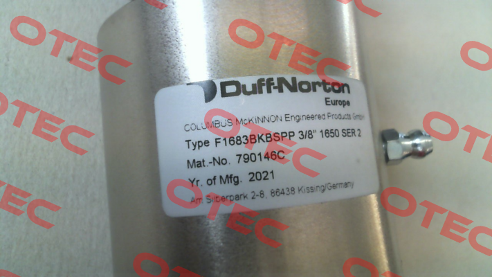 1683 BK 3/8" Duff Norton