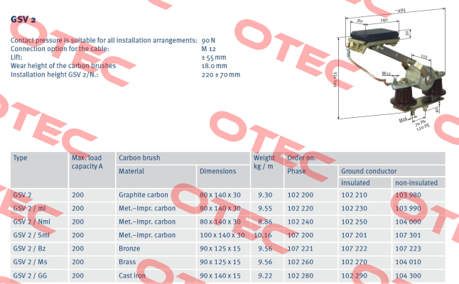P/n: 0103990/01, Type: SA-GSV2/MI-PEU-A120L40-34 Vahle