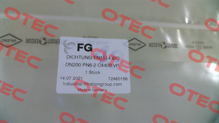 Gasket EN1514 IBC DN200 MAHLE