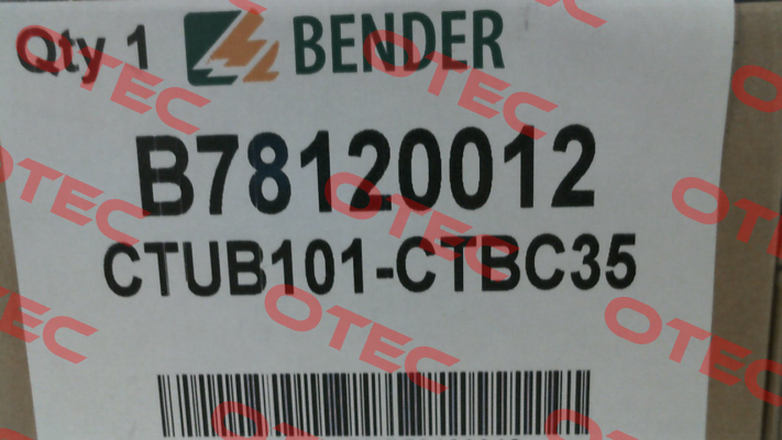 P/N: B78120012, Type: CTUB101-CTBC35 Bender