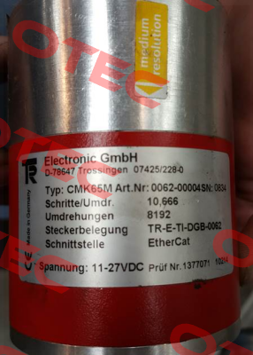 CMK65MART.NR:0062-004  NS0371 customized  TR Electronic