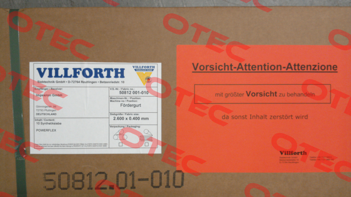 10210-01-004-2000 Villforth Siebtechnik GmbH