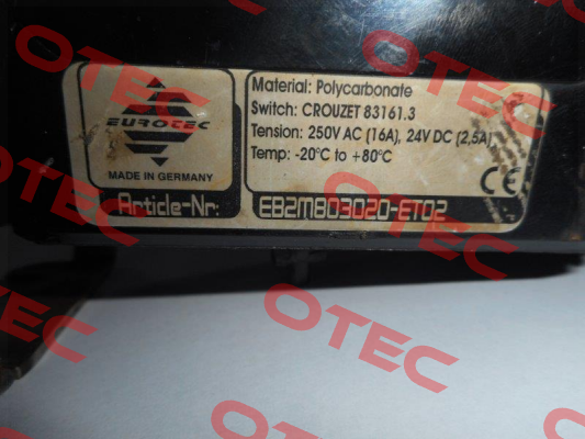 EB2M803020-ET02 Eurotec