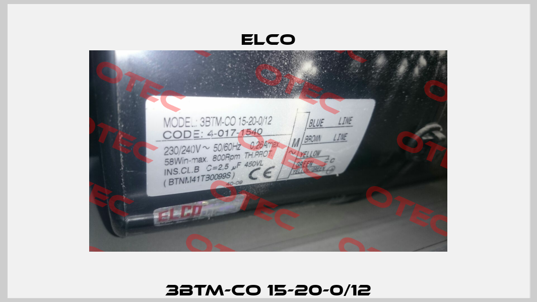 3BTM-CO 15-20-0/12 Elco