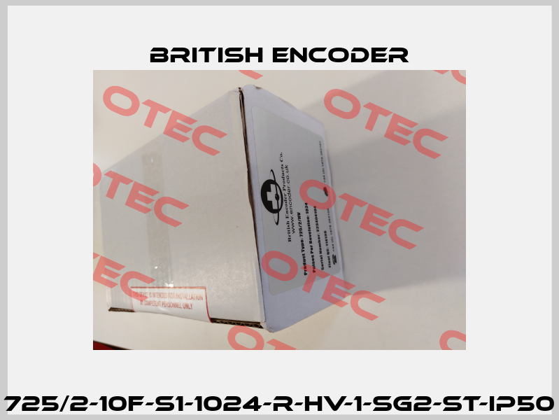 725/2-10F-S1-1024-R-HV-1-SG2-ST-IP50 British Encoder