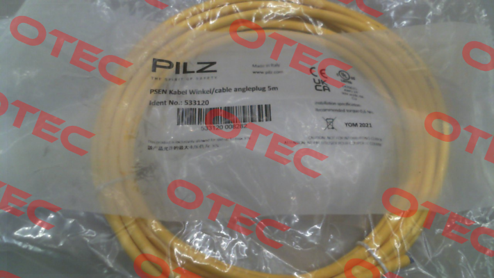 p/n: 533120, Type: PSEN Kabel Winkel/cable angleplug 5m Pilz