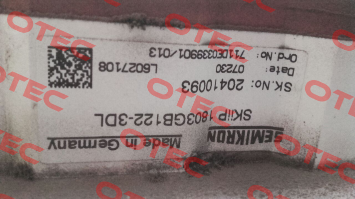 SKiiP 1803 GB122-3DL Obsolete, no replacement  Semikron