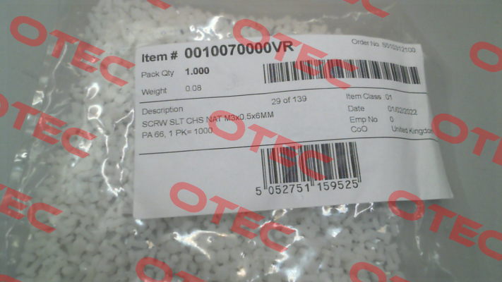 0010070000VR Essentra Components
