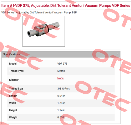 I-VDF 375 VACCON