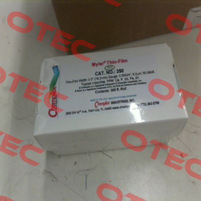 Mylar Thin-Film CAT.NO.:250 Chemplex