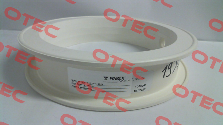 WX6000 / sealing element of EPDM white suitable for DKZ110 DN 200 Warex