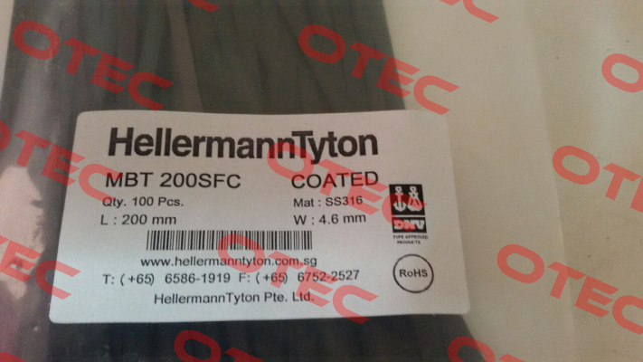 MBT 200SFC Coated  Hellermann Tyton