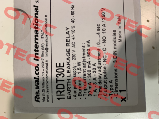 1RDT30E Revalco
