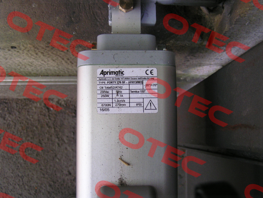 HYDRAULIC OPERATOR FORTY (41013/003) Aprimatic