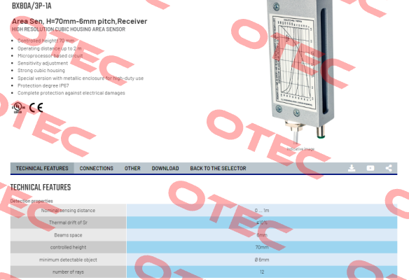 BX80A/3P-1A Micro Detectors / Diell (now Datasensing)