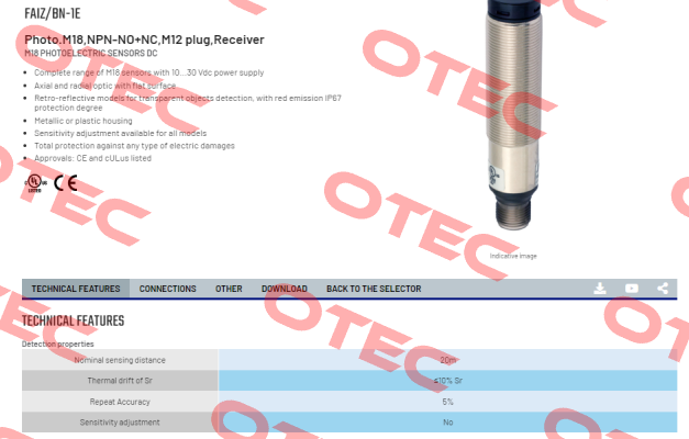 FAIZ/BN-1E Micro Detectors / Diell (now Datasensing)