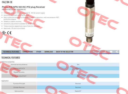 FAIZ/BN-3E Micro Detectors / Diell (now Datasensing)