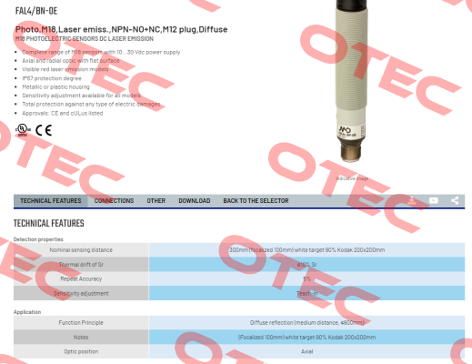 FAL4/BN-0E Micro Detectors / Diell (now Datasensing)