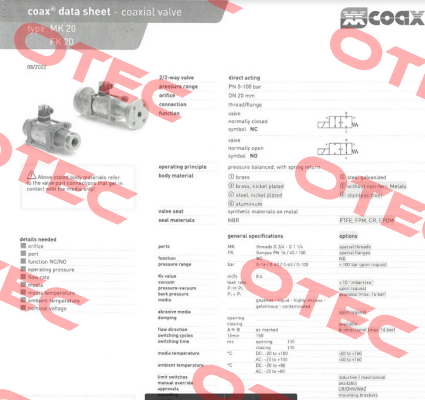 MK 20 NC Coax