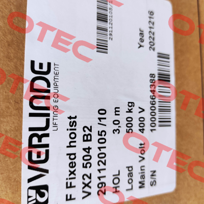 VX2 504 B2 Verlinde