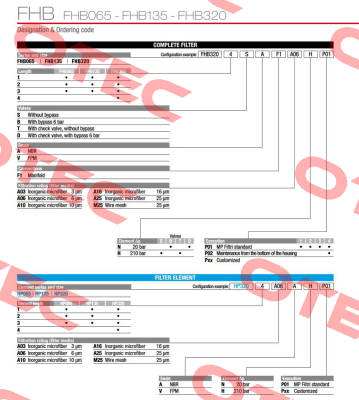FHB-135-1-B-A-F1-A10-N-P01 MP Filtri
