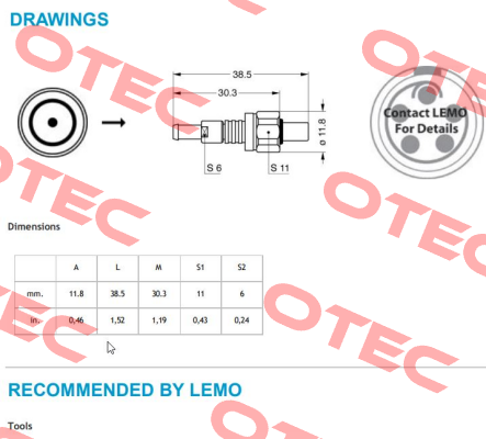 FVN.03.250.SLAC31 Lemo