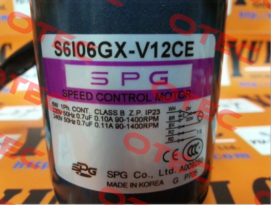 S6106GX-TCE Spg Motor