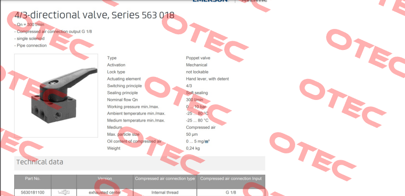 5630181100 / VR04-4/3EC-LEV Rexroth