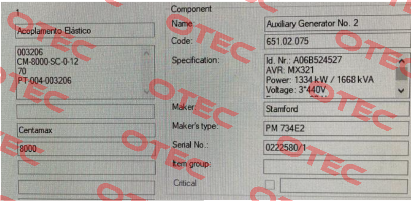 PN: 7600 / 004S-08000-GUEL-031891 CENTAMAX
