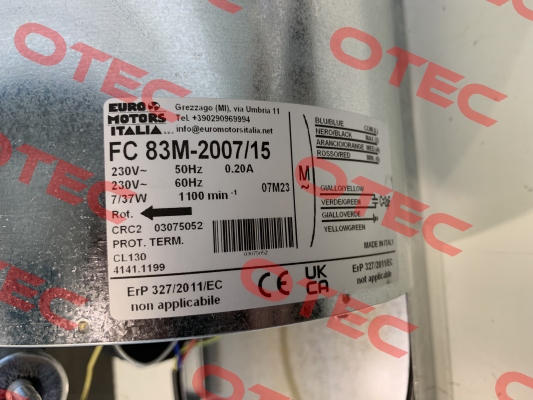 FC83M-2007/15 3075052 Euro Motors Italia