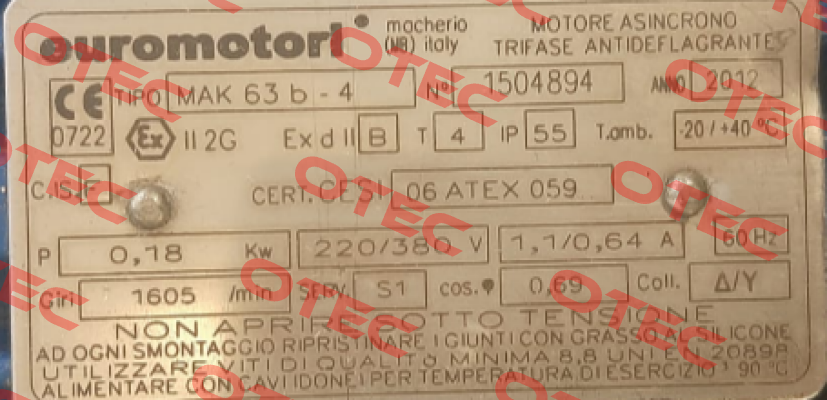 MAK063BP4B5#0089 Euromotori