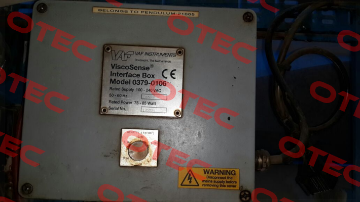 0379-0106 Obsolete, replaced by  P/N 0279-0112  VAF Instruments