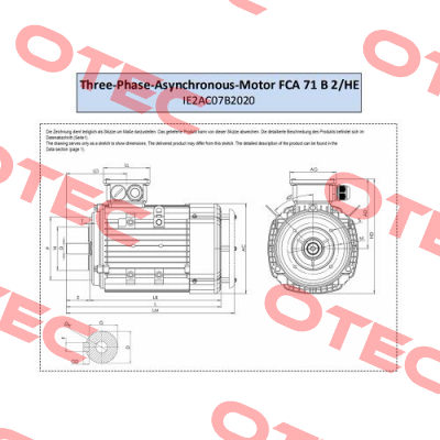 FCA 71 B 2 /HE AC Motoren