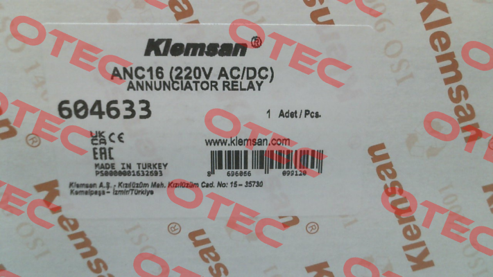 ANC16 -220 /  604633 Klemsan