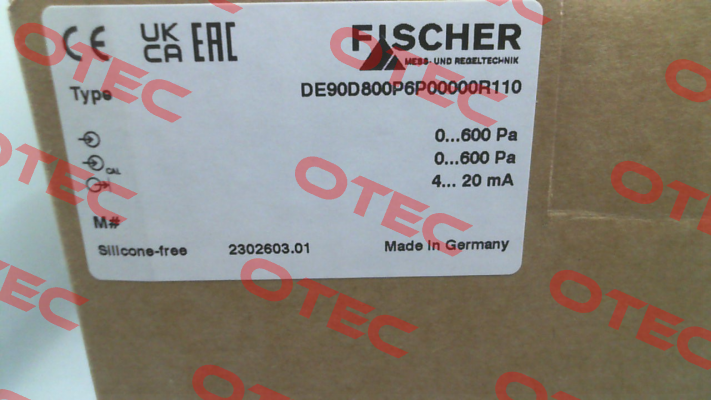 DE90D800P6P00000R112 Fischer Mess Regeltechnik