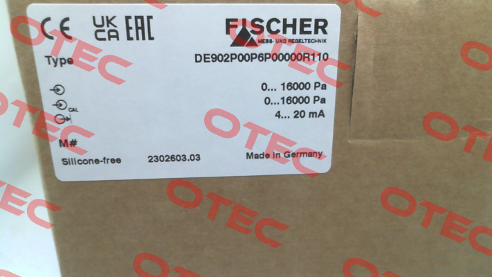 DE902P00P6P00000R112 Fischer Mess Regeltechnik