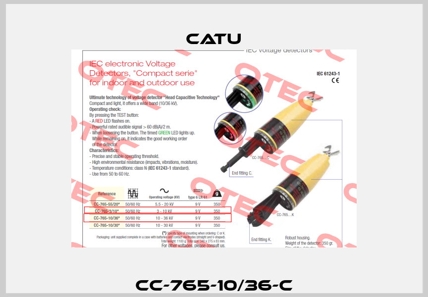 CC-765-10/36-C Catu