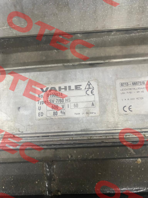 0190074/00 / LSV7/60-4000HS Vahle