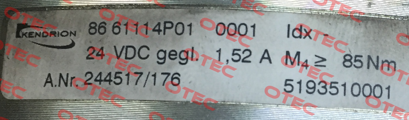 86 61114P01-0001 Kendrion